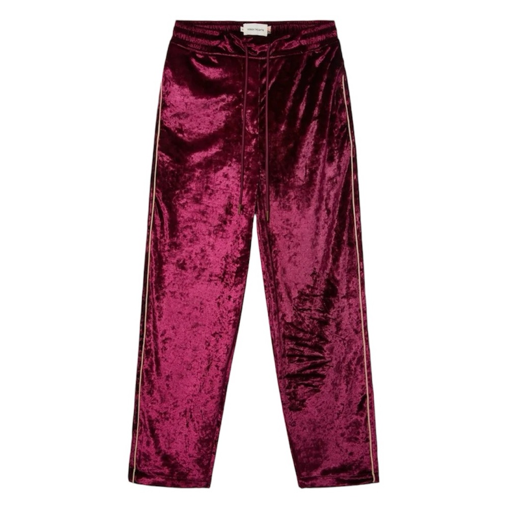 Honor The Gift Luxe Velvet PJ Pants - Burgundy